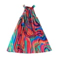 thumbnail image 1 of Yanlir Robe Imprimée à Manches Volantées pour Filles, Col Rond, Robe d'Été Décontractée, Mignonne Tenue de Jeu à Col Rond, Ensemble de Vêtements pour Enfants Léger Longueur Genou (Multicolore, 6 Ans), 1 of 9