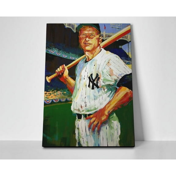 Mickey Mantle Poster or Wrapped Canvas