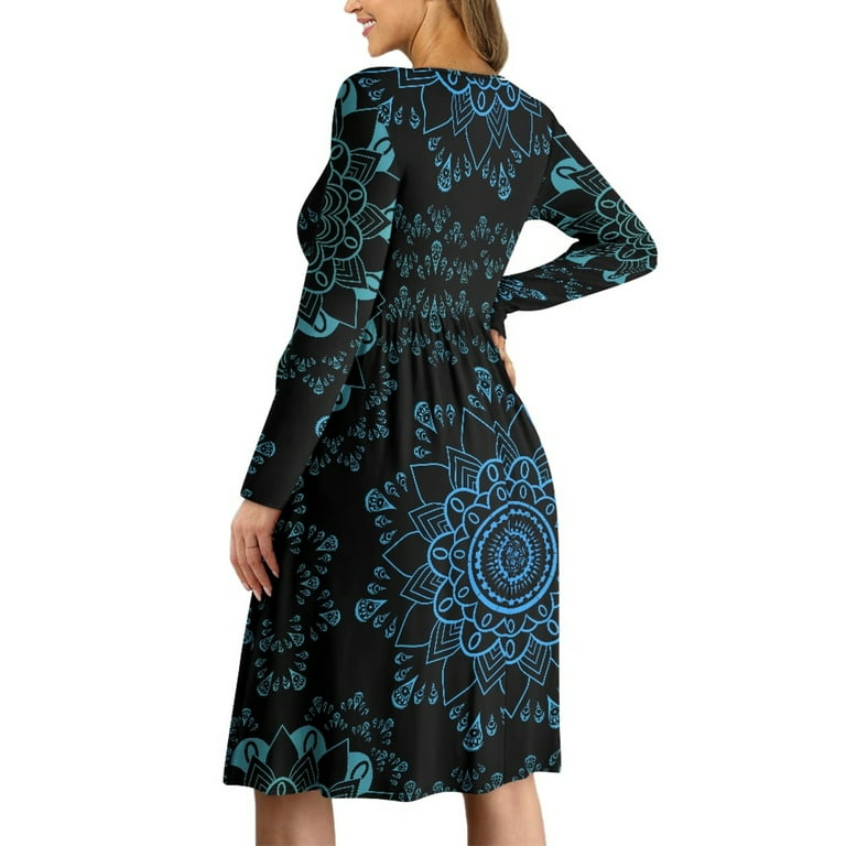 chinese dress ladies Vintage Boho Off-The-Shoulder Maternity Maxi Dress, Champagne / M main image 0