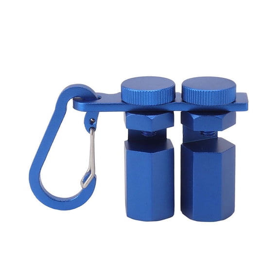 Stair Gauges for Framing Square, Framing Jig Set Aluminum Alloy Hex Flat with Thumb Screw for Framing Square and Rafter Suitable for Woodworking Square Stair Auxiliary Clip(Blue)