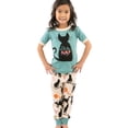 thumbnail image 2 of LazyOne Short-Sleeve PJ Sets for Girls and Boys, Cat Nap, Funny Animal Kids' Pajama Sets, 2 of 6