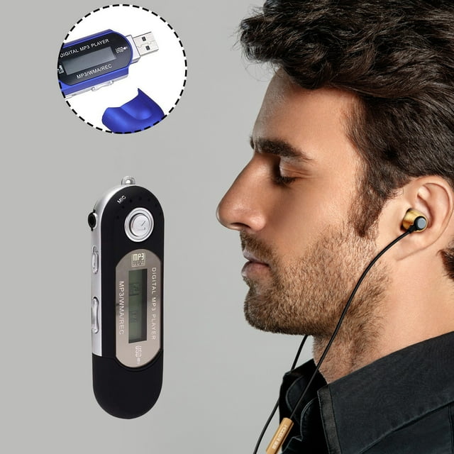 USB In-line Dry Battery with Screen MP3 4GB Built-in Memory MP3 with Display