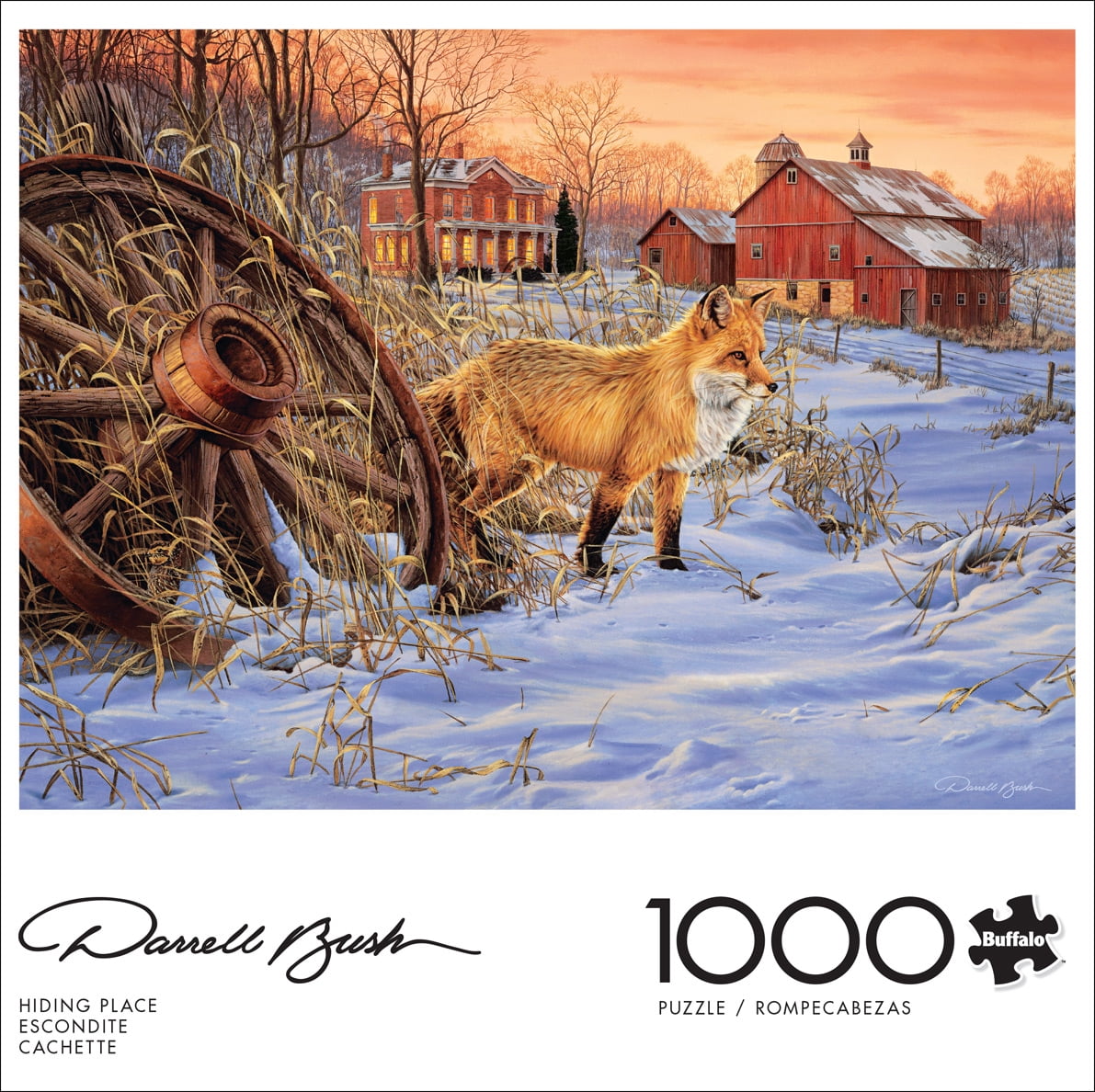 Buffalo Games 1000-Piece Darrell Bush Hiding Place Adult Interlocking Jigsaw Puzzle