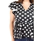 thumbnail image 4 of Blusa de lunares Roman Fashion /Tallas Extras, 1869 (Negro puntos) negro 38, 4 of 7