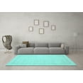thumbnail image 3 of Ahgly Company Indoor Round Oriental Light Blue Traditional Area Rugs, 7' Round, 3 of 4