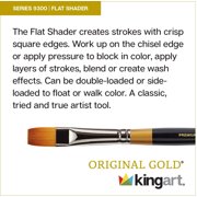 Original Gold® 9300 Shader Series, Premium Golden Taklon Multimedia Artist Brushes