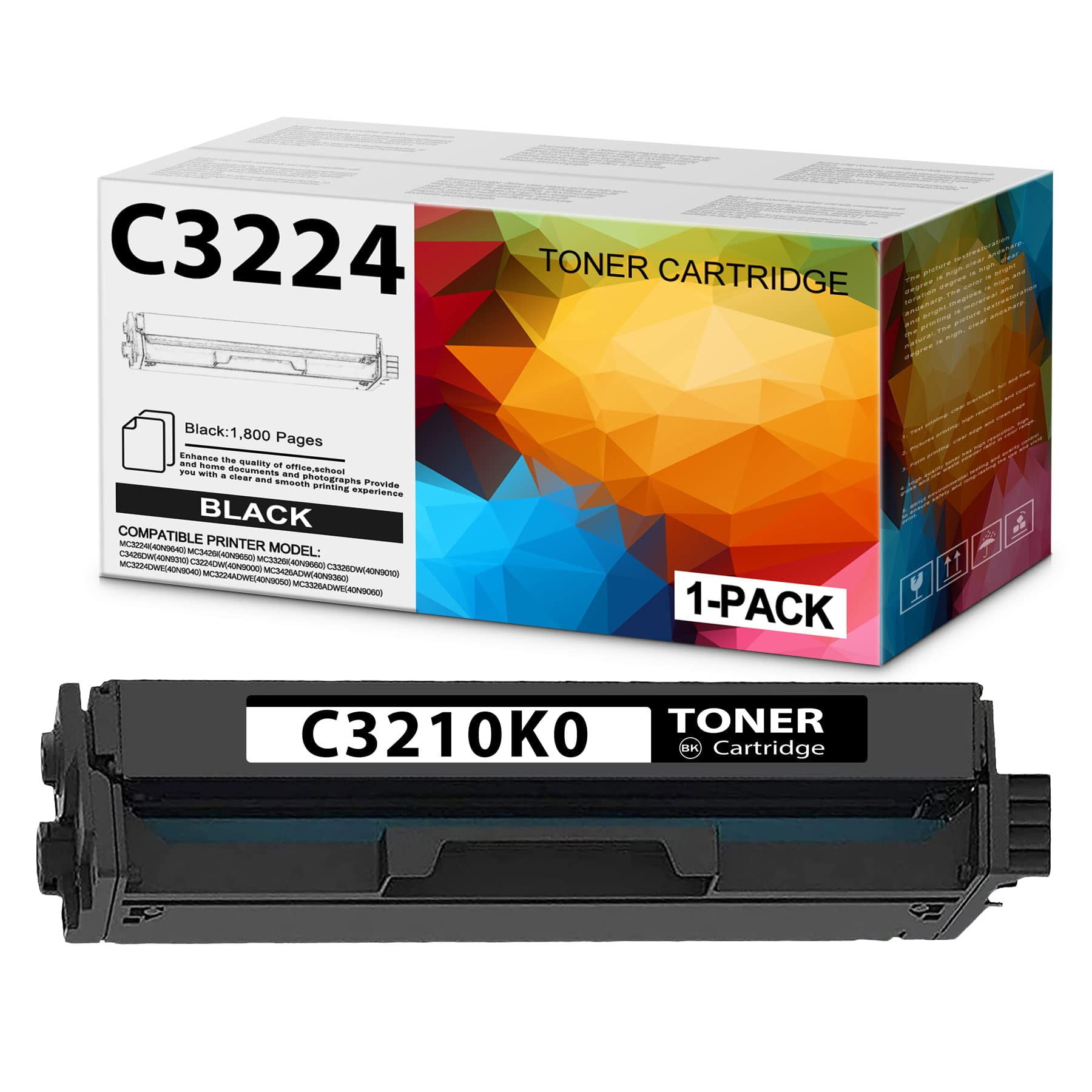 C3210K0 High Yield Cartridge Replacement for Lexmark C3210K0 MC3224i MC3426i Printers, 1 Pack Black. - Walmart.com