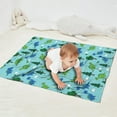 thumbnail image 2 of Light Blue Dinosaurs Forest Pattern Blanket,Comfortable Soft Flannel Throw Blanket,All Season,Warm Lightweight Blankets for Sofa Bed Couch Living Room Chair,30"x40", 2 of 4