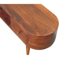 thumbnail image 5 of Chestnut Rounded Coffee Table with Open Slot, 5 of 10