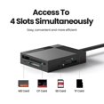 thumbnail image 5 of T8l UGREEN 30229 4-in-1 USB 3.0 to for SD Micro SD TF CF MS Compact E2O Smart Memory Card Reader for, 5 of 5