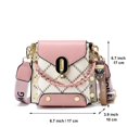 thumbnail image 3 of Bandolera Xiaoyu Small para mujer, a la moda, rosa, 3 of 7