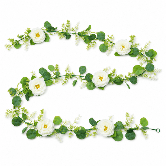 Kabuer Artificial Eucalyptus Plants, Fake Hanging Plants and Faux Floral Beauty for Weddings and Home