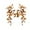 as show, variant on Autumn Leaf Wreath, Faux Chrysanthemum Garland, Long Artificial Vine Decoration for Home and Party, Durable Plastic Material, 245cm Length, Brown Color, Seasonal Fall Decor