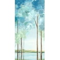 thumbnail image 2 of Watts, Eva 9x14 Black Ornate Wood Framed with Double Matting Museum Art Print Titled - Azure Land I, 2 of 4