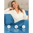 thumbnail image 3 of Sábana bajera ajustable CGK Unlimited Hotel Luxury Twin XL Denim Blue, 3 of 7