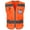 Orange, variant on TCCFCCT Safety Vest for Men Women 9 Pockets High Visibility Reflective Vest for Safety, Work Vest with Reflective Strips, Meets ANSI/ISEA Standards, (Yellow, X-Large)