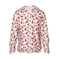thumbnail image 1 of Balery Red Birds Sudadera ligera de manga larga con capucha y protección solar UPF 50+ para hombre y mujer, ideal para pesca y running-Small, 1 of 7