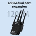 thumbnail image 5 of LICHENGTAI WiFi Extender Booster 1200Mbps Dual Band 5GHz 2.4GHz 4 Antennas Wider Coverage, 5 of 10
