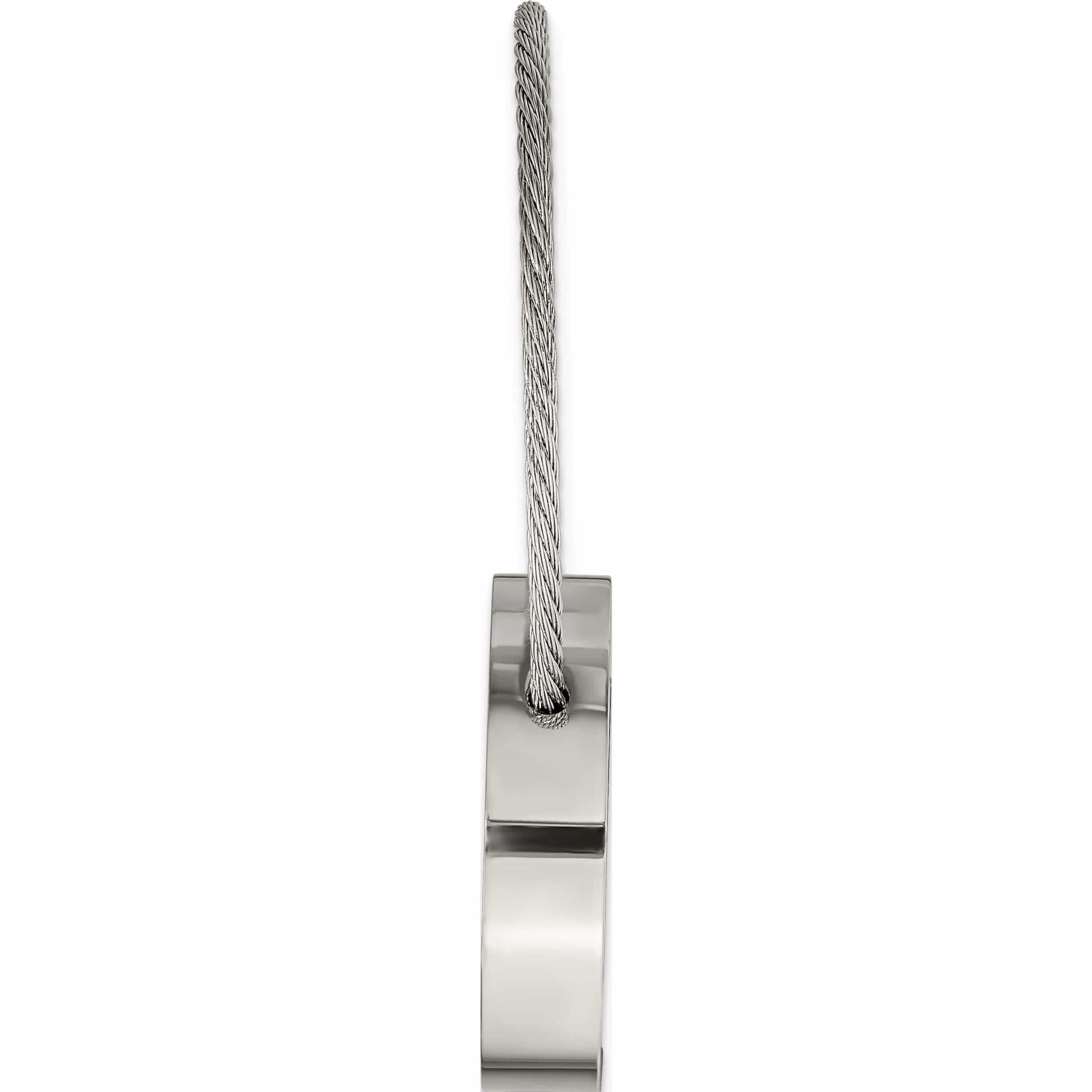 Stainless Steel Polished Cable Circle Key Ring Made In China -Jewelry By Sweet Pea