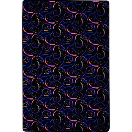 6 x 9 ft. Neon Lights Rectangle Dynamo Fluorescent Area Rug, Multicolor