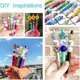thumbnail image 5 of 25 BolíGrafos de PláStico con Cuentas para Manualidades, Suministros de DecoracióN, Oficina, Escuela, MarróN, Café, Rosa, Rosa, Vara de, 5 of 7