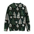 thumbnail image 5 of Festive Holiday Printed Santa Pullover Women's Long Sleeve Warm Sweatshirt, 5 of 9
