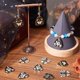 thumbnail image 4 of 1 caja de 24 amuletos de tarot de 4 estilos, amuletos de ouija, colgantes mágicos de mariposa con tablero de espíritus esmaltados de aleación de oro negro., 4 of 6