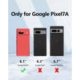 thumbnail image 6 of 3 in 1 for Google Pixel 7A Case, with 2 Pack Screen Protector, with Full Camera Cover Protection，Liquid Silicone Slim Shockproof Protective Phone Case [Microfiber Lining] (Red), 6 of 12