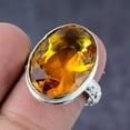thumbnail image 2 of Natural Citrine Gemstone Handmade 925 Sterling Silver Jewelry Ring Size 7, 2 of 2
