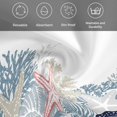 thumbnail image 6 of Coastal Coral Cloth Napkins, Ocean Starfish Beach Conch Navy Marine Life Washable and Reusable Dinner Napkins Set of 8, Table Napkin for Kitchen Party Birthday Wedding Hotel Housewarming 20"x20", 6 of 9