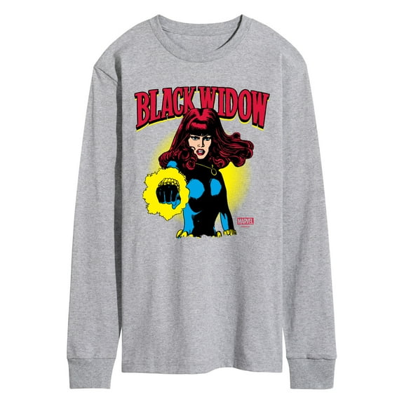 Marvel - Black Widow Logo - Men's Long Sleeve Graphic T-Shirt