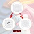 thumbnail image 4 of 10 Sets Magnetic Snap 14mm Metal Fasteners for Clothing Purse, White, 4 of 4