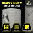 thumbnail image 2 of 18 ft. x 24 ft. Heavy-Duty Commercial Silver/Black Tarp Cover 10 Mil Thick Weave Material, Waterproof, 2 of 7