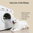 thumbnail image 5 of Emotional Support Blanket for Pet, 28" × 40" Rabbit Hair Plush Calming Pet Blanket, Soft Cozy Security Blanket for Crate Sofa Bed Kennel Travel (Gray), 5 of 9