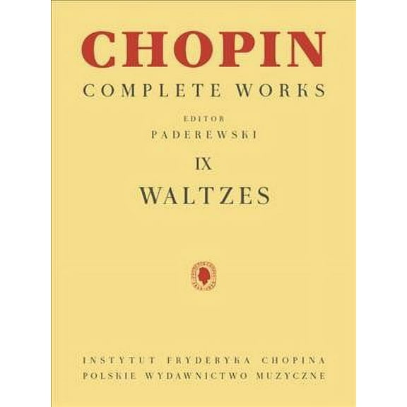 Waltzes : Chopin Complete Works Vol. IX (Paperback)