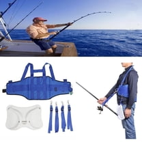 PEPWELL Fishing Belly Belt, 360° Adjust Fishing Waist Pole Holder Vest Belt, Adjustable Padded Fishing Fighting Belt Offshore Tackle Boat Fishing Rod Holder
