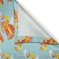 thumbnail image 3 of Ambesonne Phoenix Kitchen Curtains, Bird Feathers Illustration, 55"x45", Vermilion Pale Blue, 3 of 3