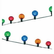 Faceted Oversized LED C-Bulb Light String, Multi Color & Green Wire - 20 Count