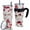 Mushroom, variant on 40 oz Tumbler with Handle and Straw Sea Turtle Tumbler Sea Turtle Gifts for Women Turtle Cup Insulated Stainless Steel Tumbler Turtle Travel Coffee Mug