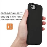 Apple iPhone 8, iPhone 7, iPhone 6 /6S Phone Case Slim Hybrid Shockproof Impact Rubber Dual Layer Rugged Protective Hard PC Bumper & Soft TPU Back Cover BLACK Case for Apple iPhone 8, 7, 6S, 6