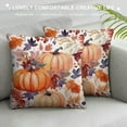 thumbnail image 3 of COMIO  Fall Pillow Covers Pumpkin Maple Leaf Flower Decorative Throw Pillow Case Autumn Thanksgiving Farmhouse Decoration for Home Couch, 3 of 5
