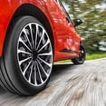 thumbnail image 1 of Enjoliveurs de Roue de 15 Pouces, Ensemble de 4 Enjoliveurs de Roue Universels en ABS à Pression avec Conception Résistante aux Impacts pour Voiture Camion VUS Roues en Acier R15, 1 of 7