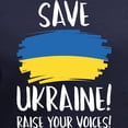 thumbnail image 3 of CafePress - Save Ukraine Raise Your Voices Women's V Neck Dark - Women's V-Neck Dark T-Shirt, 3 of 4