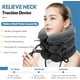 thumbnail image 2 of Dispositivo de tracción cervical para aliviar el dolor de cuello. Collarín inflable ajustable y aparato de tracción cervical. Dispositivo de descompresión cervical para uso doméstico (gris oscuro)., 2 of 7