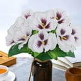 thumbnail image 5 of Artificial Silk Flower Bridal Bouquet for Wedding Decor,Home Centerpiece,Party,Office,Table Arrangement,Realistic Fake Floral Decor,8.7 x 6.3 Inches, 5 of 6