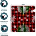 thumbnail image 6 of Merry Christmas Red Plaid Tree Mailbox Covers Magnetic Red Winter Tree Outdoor Mailbox Cover Standard Size 25.5 x 21 Snowflakes Holiday Mailbox Wrap Post Letter Box Cover Decor for Home Garden, 6 of 6