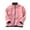Pink, variant on Teen Boys Girls Long Sleeve Zipper Sweatshirt Winter Solid Fleece Jacket Thicken Warm Outwear 4t 12t Sport Coat