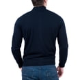 thumbnail image 3 of Blue Fine Knit Full Zip Cardigan, 3 of 4