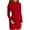 Red, variant on Kixjoy Black Dresses for Women Long Sleeve Mockneck Ribbed Dress Plain Fashion Thermal Slim Fit Dress Party Casual Winter Womens Clothes, Black S