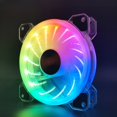 thumbnail image 4 of Ventilador de refrigeración de chasis Ventilador de 12 cm, silencioso y colorido que brilla en la oscuridad para computadora de escritorio, ventilador RGB silencioso, 4 of 5